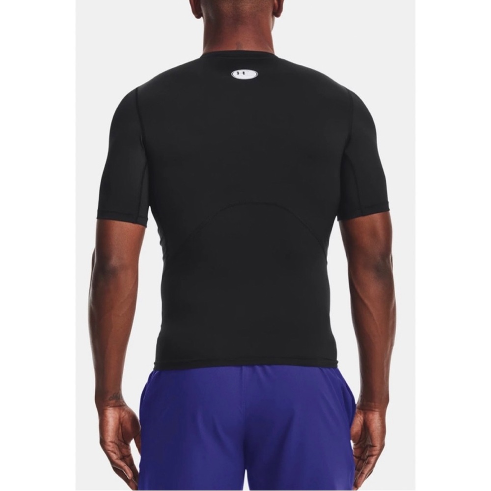 UNDER ARMOUR • Men’s HeatGear® Black Short Sleeve Compression Shirt - Picture 2 of 6